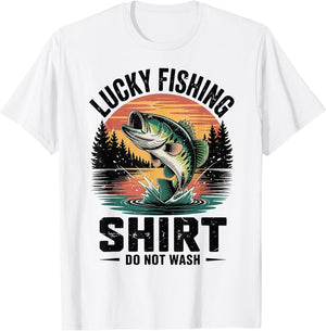 Youth My Lucky Fishing-Shirt Boy Kids Funny Largemouth Bass
