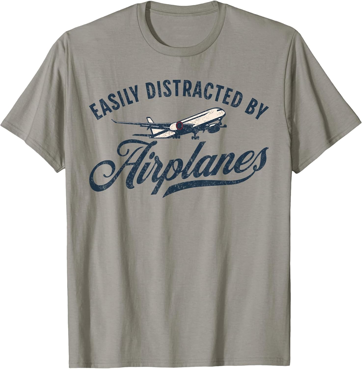 Easily Distracted by Airplanes Plane Lover Vintage Aviation