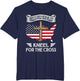Stand for The Flag Kneel for The Cross Christian Religious
