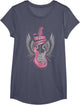 I Love Rock and Roll Pink Guitar Angel Wings Vintage