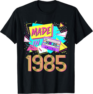 Made in 1985 37 Years Old Retro Vintage 80s 37th Birthday