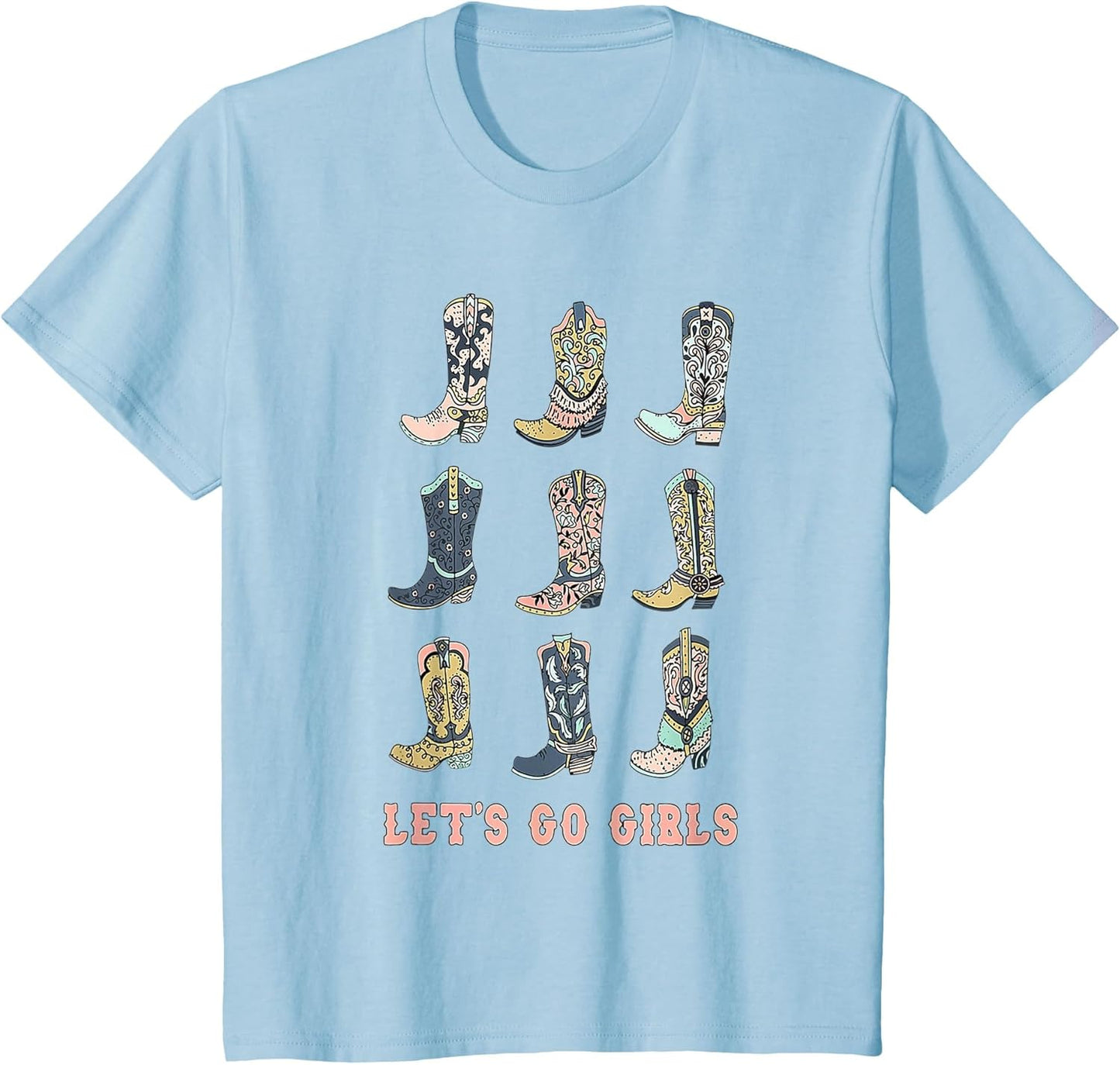 Cowgirl Boot Let's Go Girls Howdy Western Cowgirl