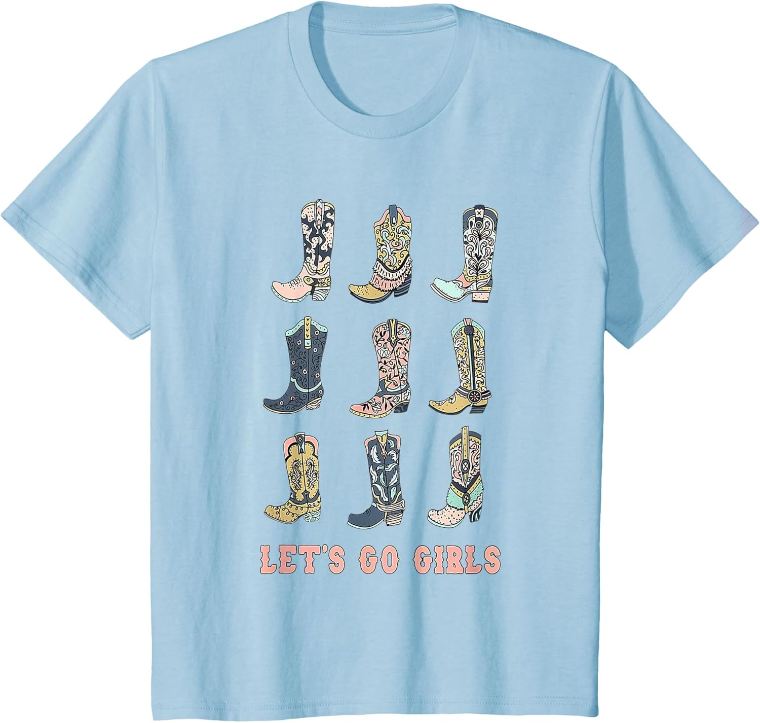 Cowgirl Boot Let's Go Girls Howdy Western Cowgirl