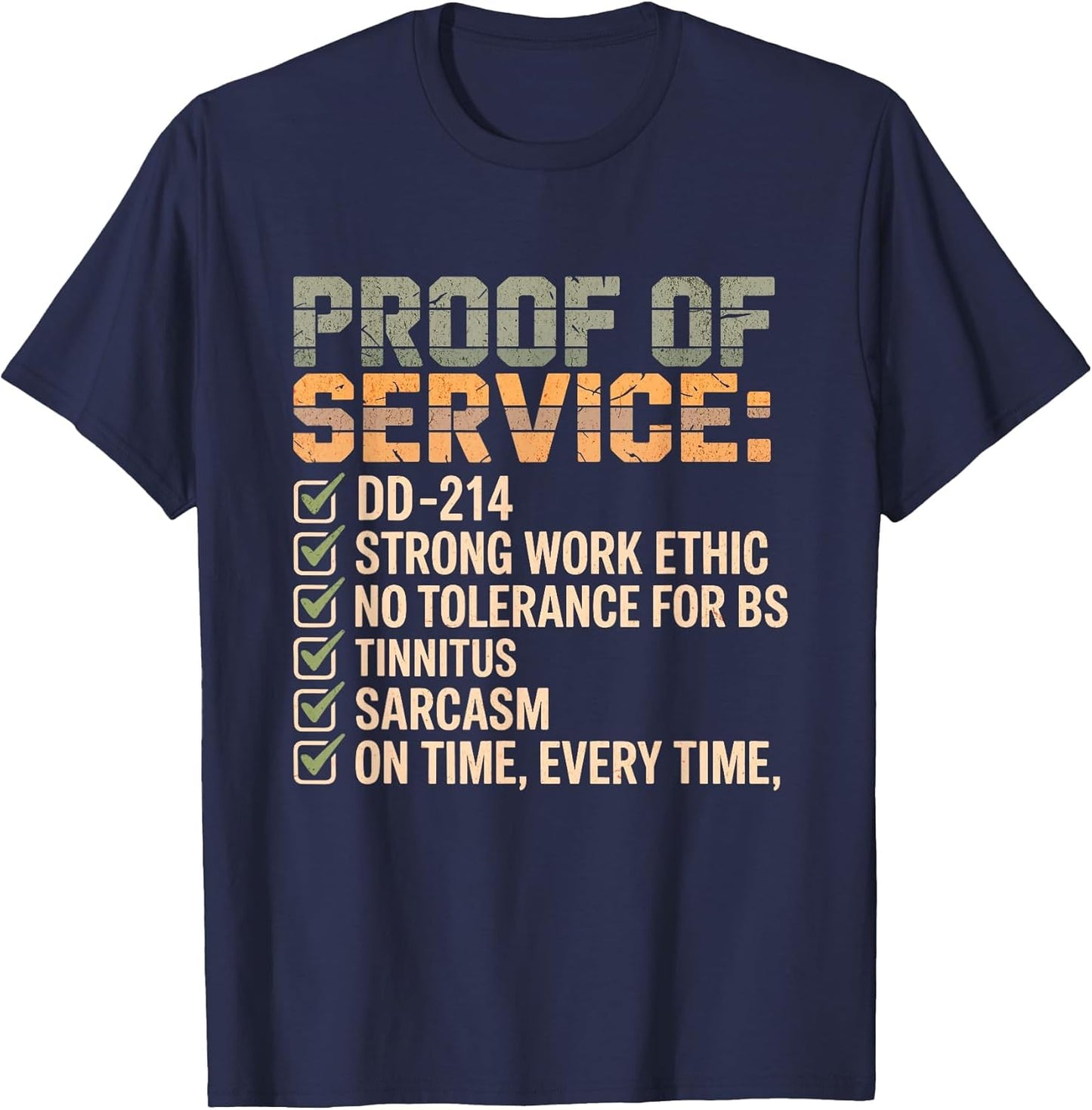 Proof of Service DD-214 Tinnitus Strong Work, Ethic Military