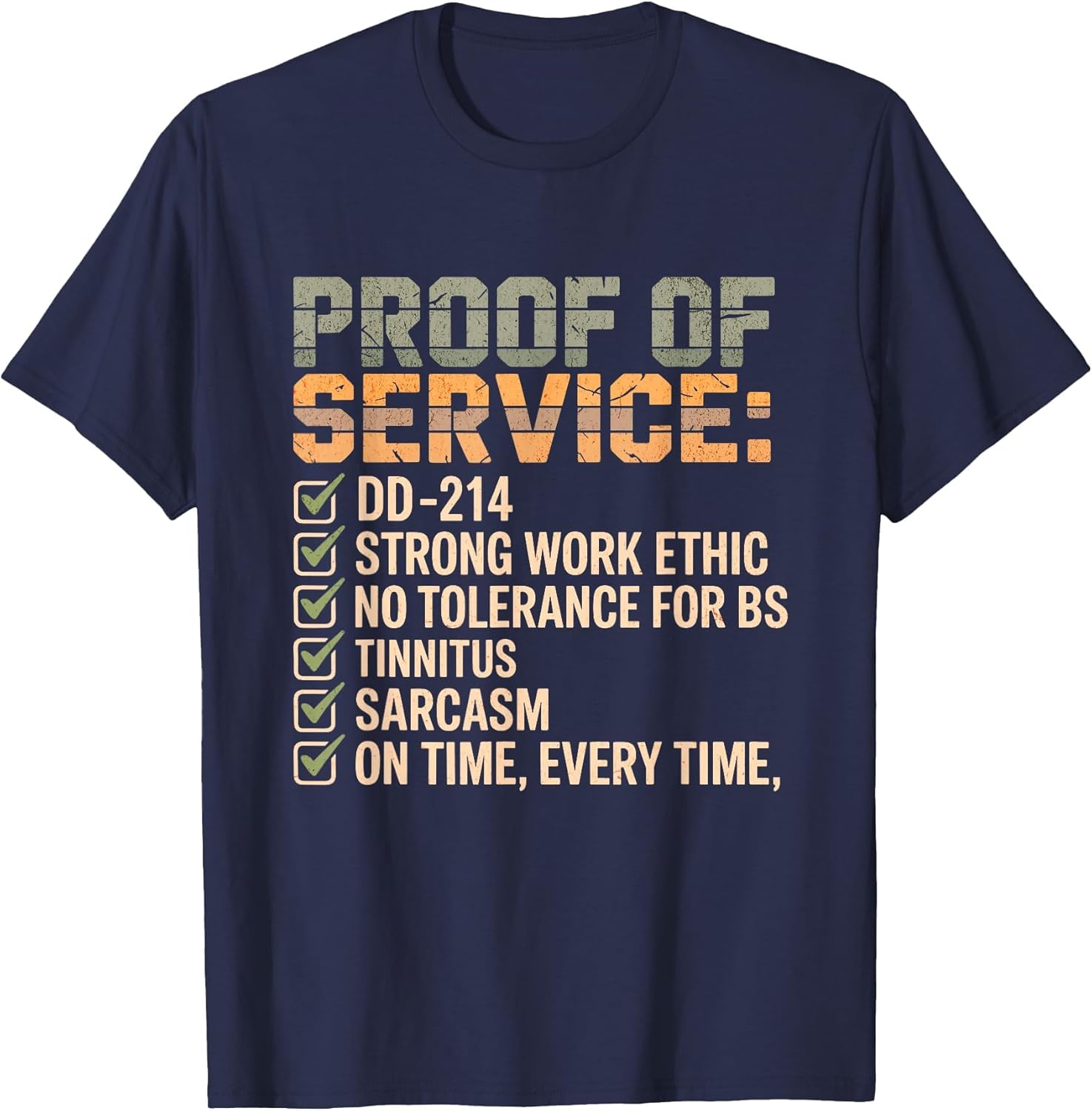 Proof of Service DD-214 Tinnitus Strong Work, Ethic Military