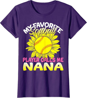 My Favorite Softball Player Calls Me Nana Sunflower Lover