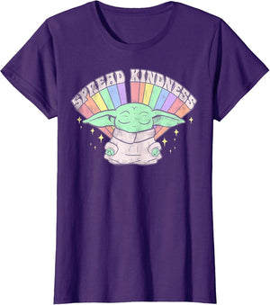 Star Wars The Mandalorian Grogu Spread Kindness Rainbow