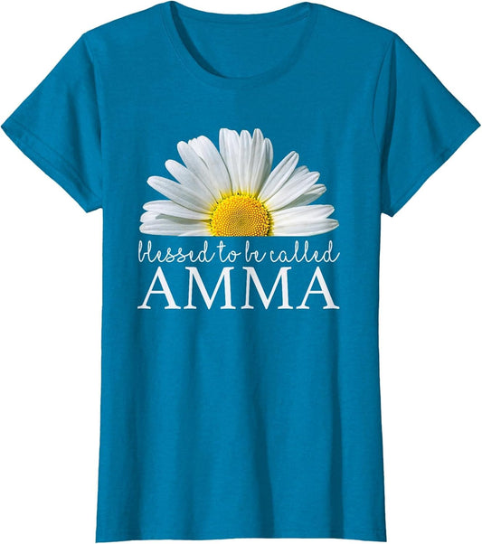 Blessed to Be Called Amma Daisy Flower Mother's Day