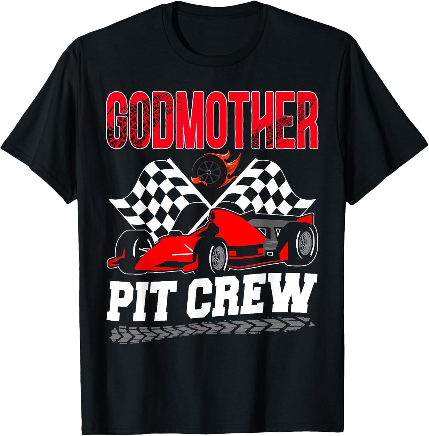 Godmother Pit Crew Racing Family Race Car Birthday Boy