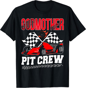 Godmother Pit Crew Racing Family Race Car Birthday Boy
