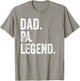 Dad Pa Legend - Vintage Distressed Bold Pa Graphic