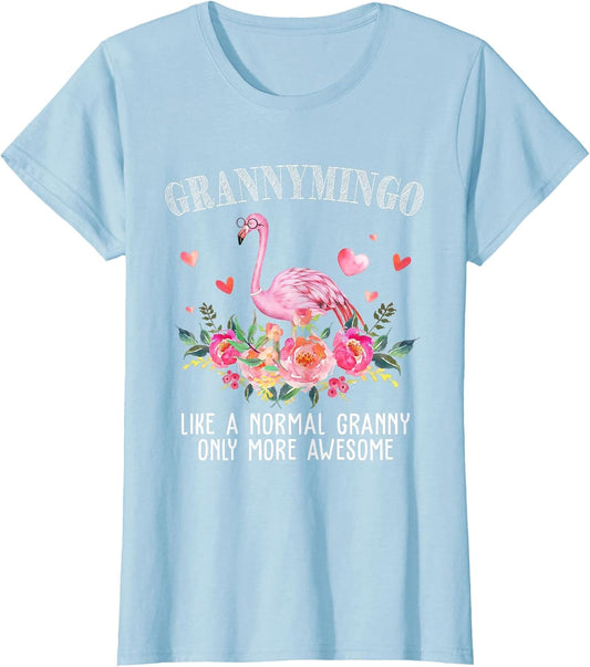 Flamingo Grannymingo Like a Normal Granny Gift Funny Grandma