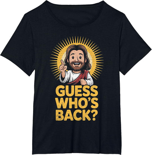 Easter Guess Whos Back Jesus Funny Religious Men Women Kids