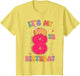 Its My 8th Birthday Donut Lover Cute Capybaras Kids Girls