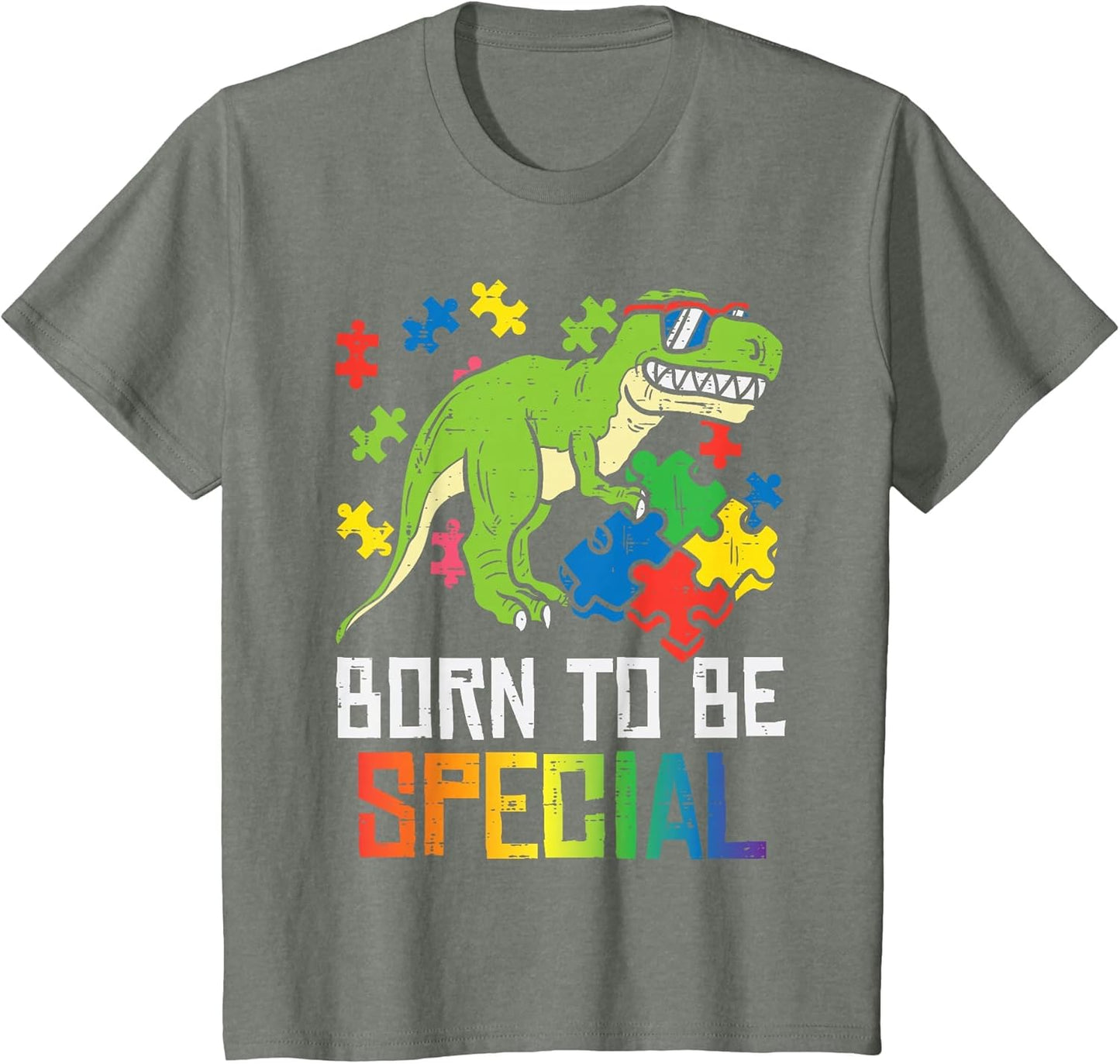 Kids Born Special Trex Puzzle Dino Boys Autism Awareness Toddler