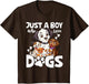 Just A Boy Who Loves Dogs Boys Toddler Puppy Dog Lover