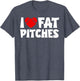 I Love Fat Pitches Heart Baseball Design I Heart Fat Pitches