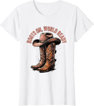 Boots On World Ready Cowgirl Design for Girls