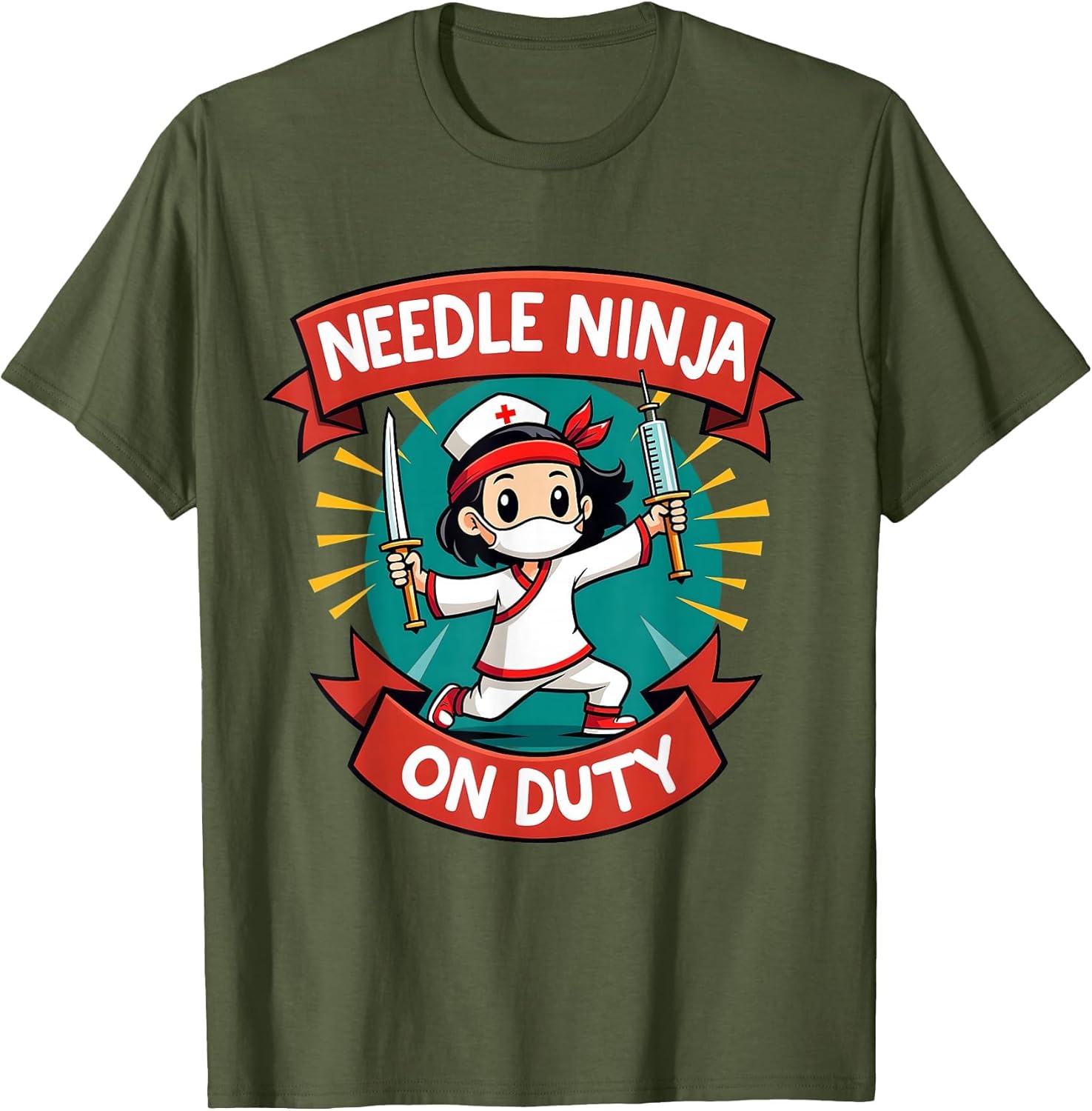Needle Ninja On Duty Funny Nurse Design