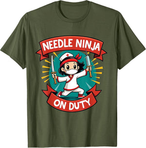Needle Ninja On Duty Funny Nurse Design