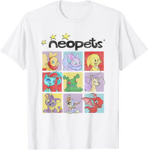 Neopets Pop Art Colorful Character Grid Retro Virtual Pets