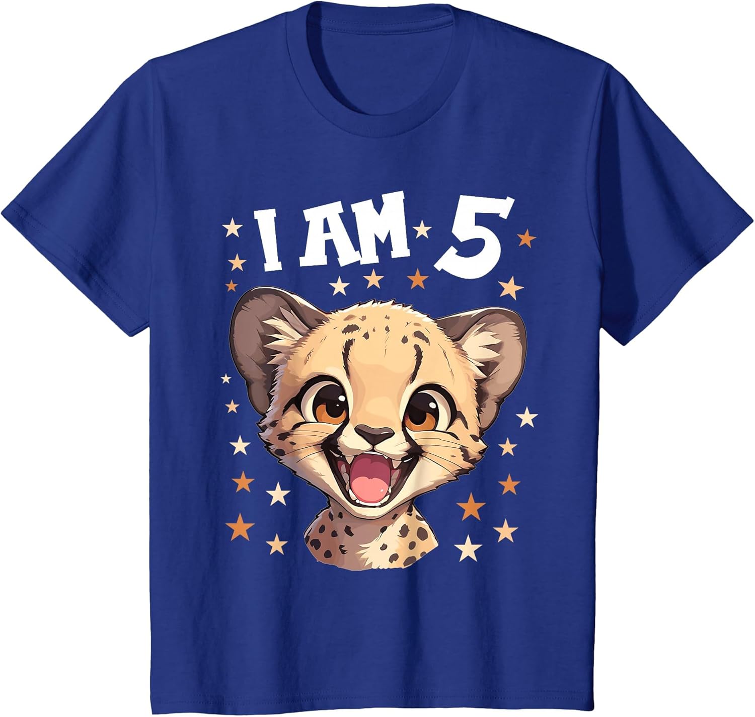 Kids 5 Years Old 5 Birthday Cheetahs Boy Girl Cheetah