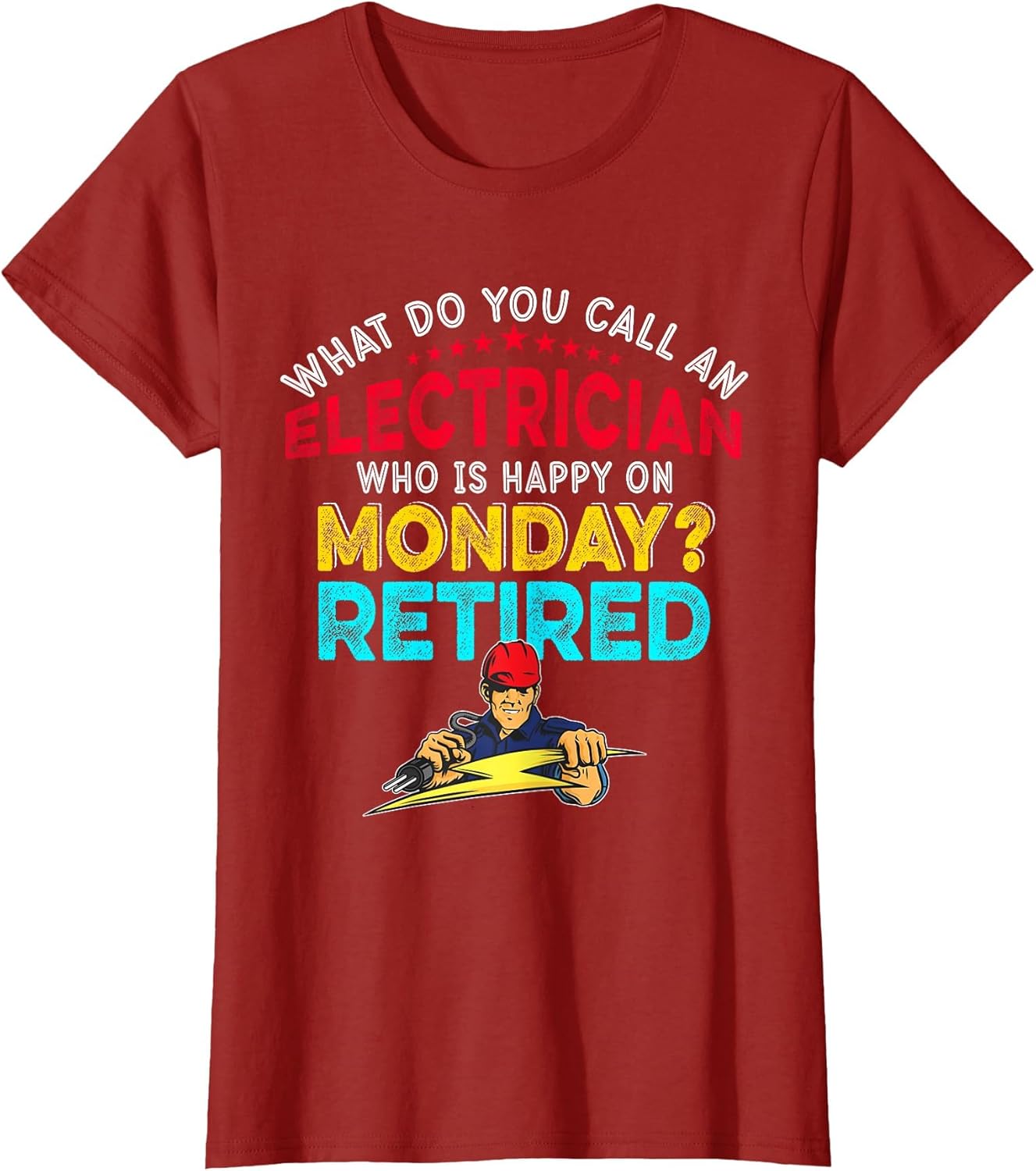 Vintage Retro Happy Retirement Funny an Electrician Retired