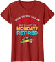Vintage Retro Happy Retirement Funny an Electrician Retired