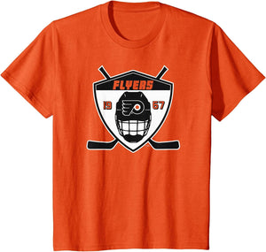 Philadelphia Flyers Shield Orange Officially Licensed