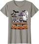 Schnauzer Halloween Wagon Ghost Witch Hats Bats Pumpkins