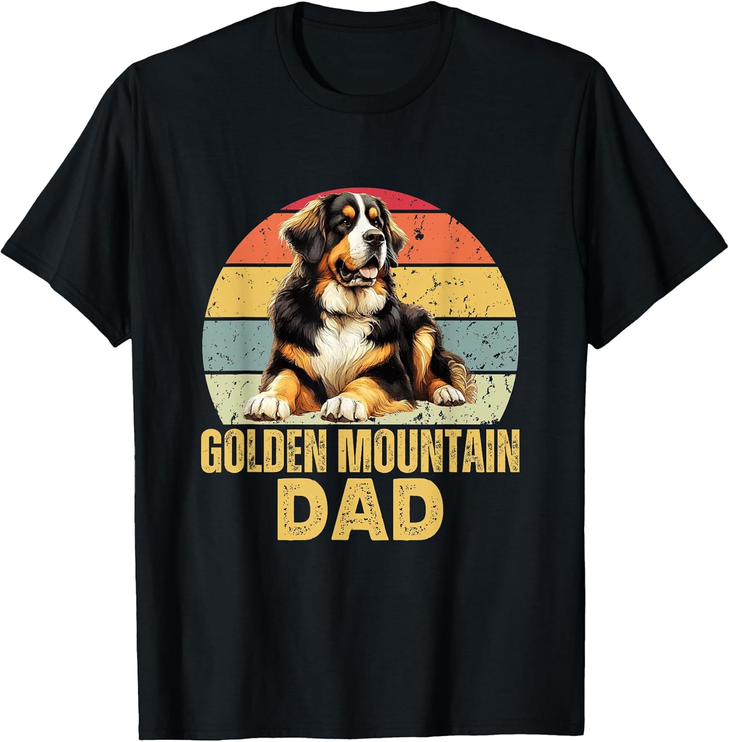 Golden Mountain Dog Dad Funny Retro Dog Owner & Lover