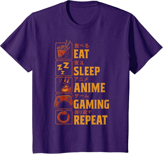 Funny Gamer Anime Men Boys Teens Video Gaming