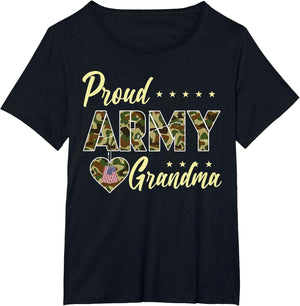 Proud Army Grandma Camouflage Soldier Family Love Military