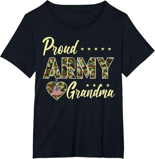 Proud Army Grandma Camouflage Soldier Family Love Military