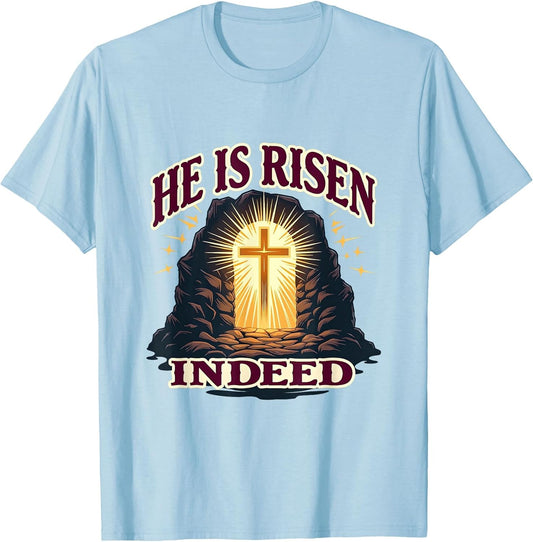 He Is Risen Indeed Easter Christian Women Design