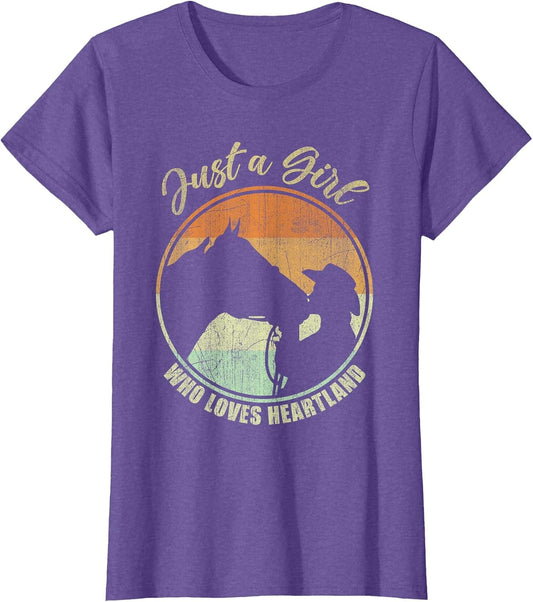 Just A Girl Who Loves Heartland Cowgirl Vintage