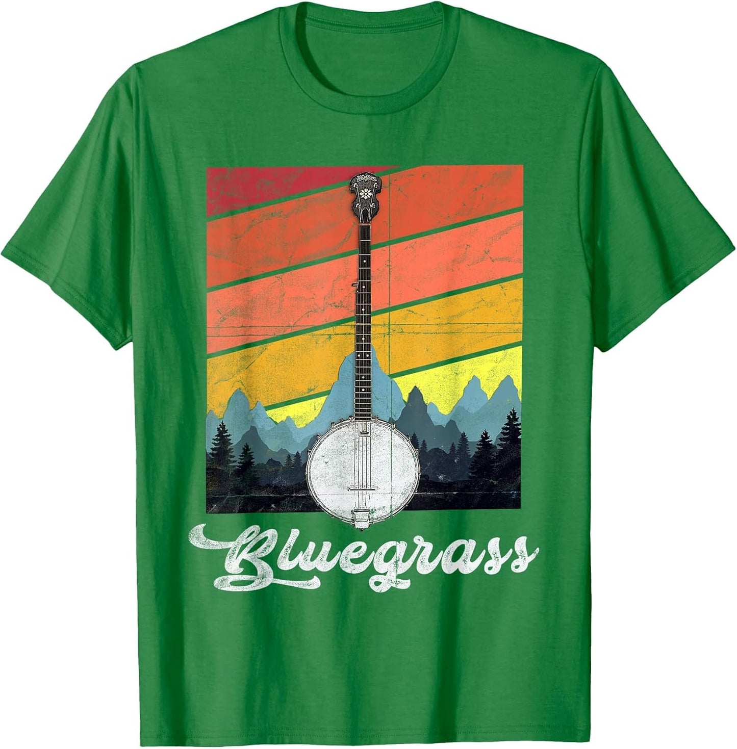 Vintage Bluegrass Folk Music Camping Lovers Festival Banjo