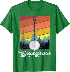 Vintage Bluegrass Folk Music Camping Lovers Festival Banjo