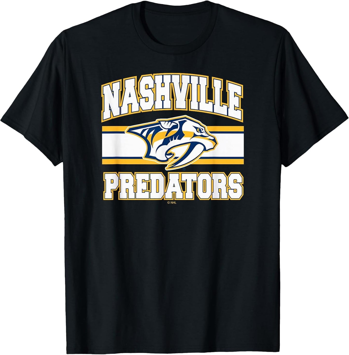 Nashville Predators Stripe Black Officially Licensed