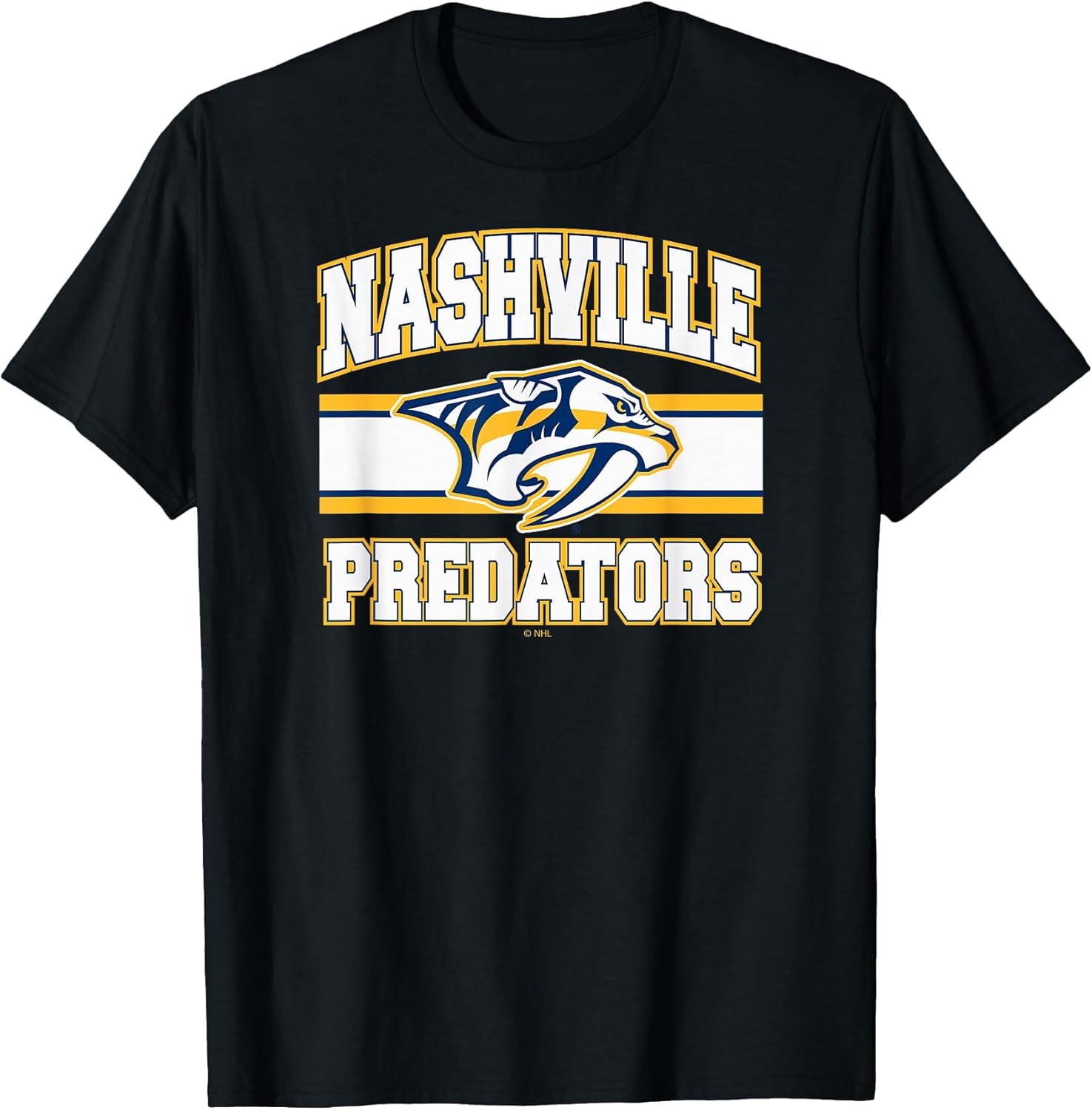 Nashville Predators Stripe Black Officially Licensed
