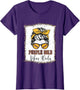 Purple Gold Football Mom Shirt Women Mother Football Vibes
