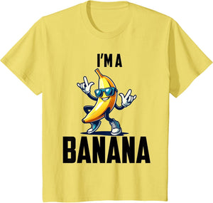 I'm A Banana Shirt Cute Funny Banana Costume Men Women Kids
