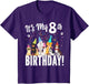 its My 8th Birthday Shirt Toddler Girl with Dogs (Eight)