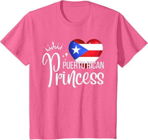 Puerto Rican Princess Boricua Heart