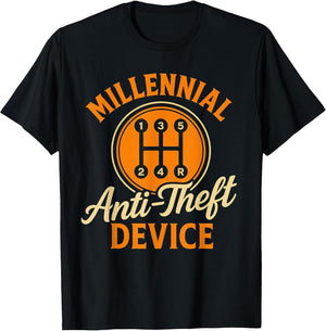 Millennial Anti-Theft Device Gear Shift Art Funny Car Joke