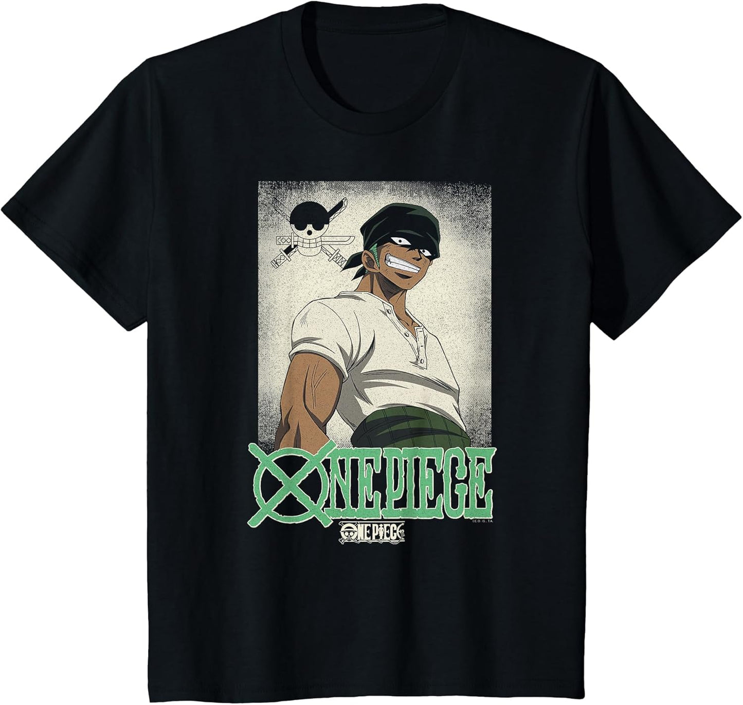 One Piece Anime Vintage Illustration Roronoa Zoro