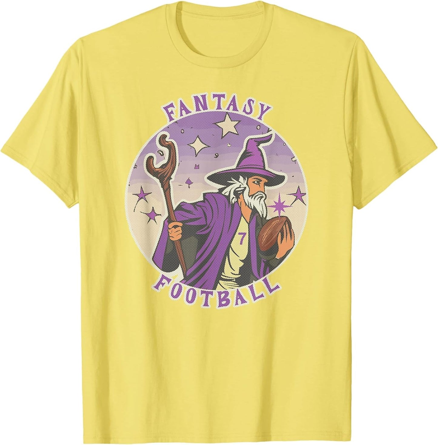 Funny Wizard Fantasy Football Player Literal Dad Joke Pun