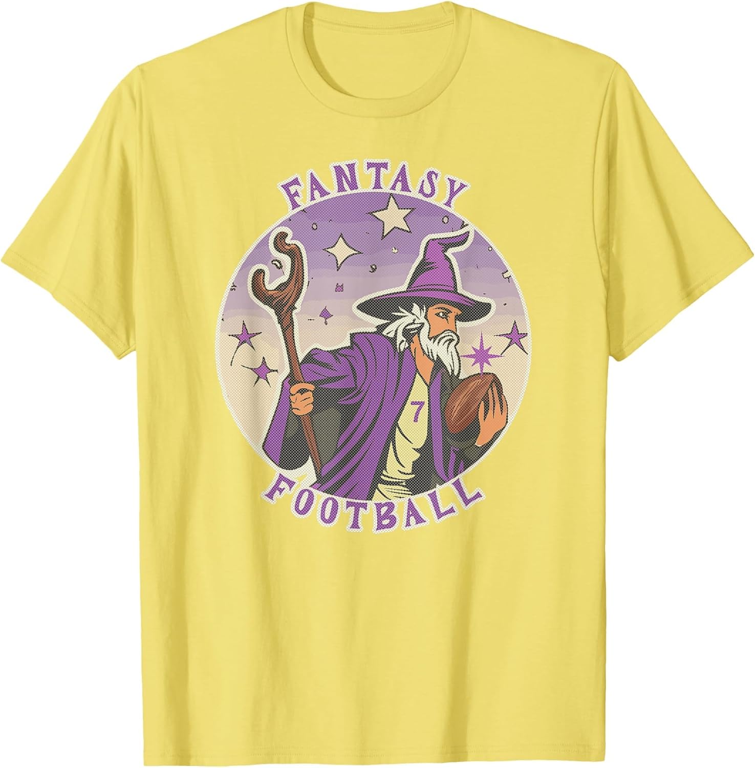 Funny Wizard Fantasy Football Player Literal Dad Joke Pun