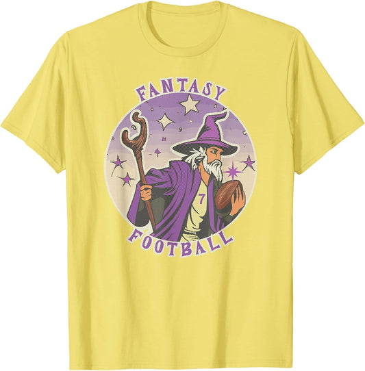 Funny Wizard Fantasy Football Player Literal Dad Joke Pun