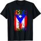 Puerto Rico Rican Gay Pride Flag LGBTQ Boricua Distressed